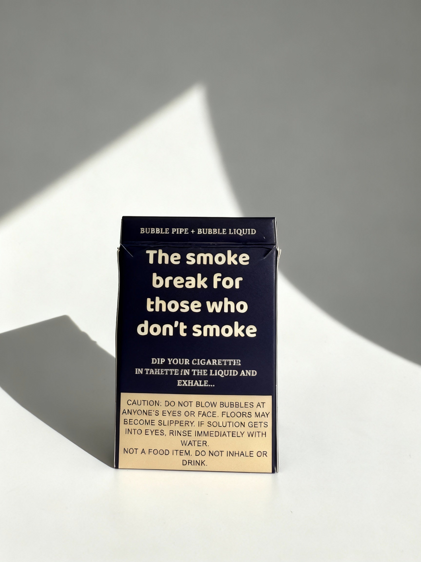 Bubbles cigarette with Camel-inspired packaging