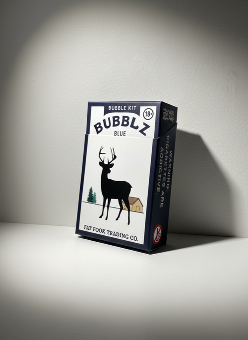 Bubbles cigarette with Camel-inspired packaging