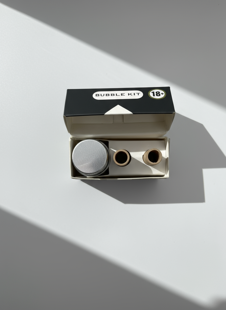 Bubbles cigarette with Marlboro-inspired packaging